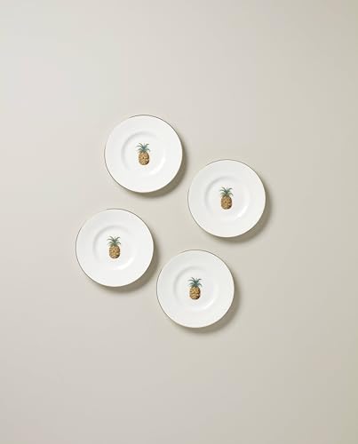 897296 British Colonial Bamboo Dessert Plates (Dessert Plates, Set of 4)