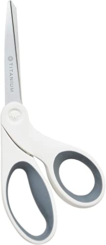 8" Bent Craft Scissors with Titanium (8-Inch / 8" Crafting Scissors "Bent")
