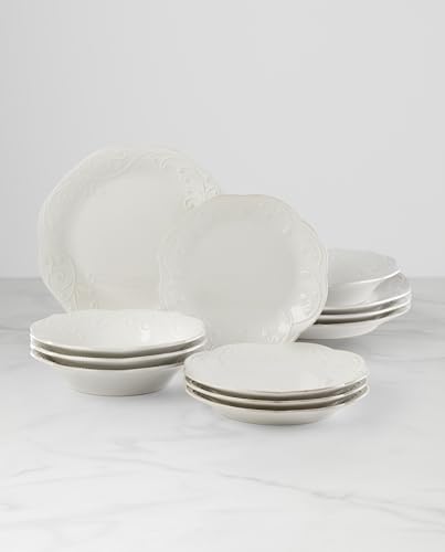 890951 French Perle 12 (12-Piece Dinnerware Set, Pasta Bowls)