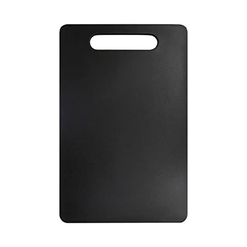 Plastic Utility Cutting Board with Handles (Black)