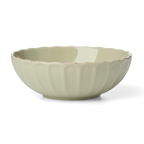 French Perle Scallop Matcha Stoneware 24 (24-Piece Dinnerware Set / Matcha)