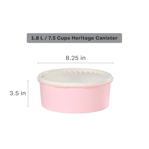 Heritage Collection 7.6 Cup Cookie Canister (Pink - Cookie)