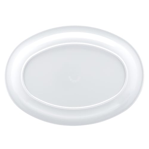 Melamine Oval Serving Platter for Restaurants and Home (6 Count)