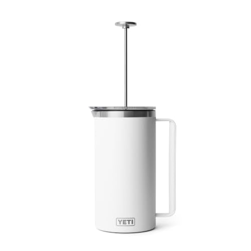 Rambler 64 oz. French Press Coffee Maker (64 Ounce / White)