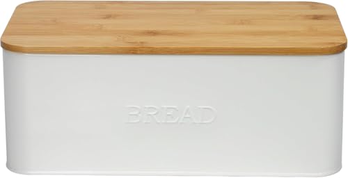 White Bread Box for Kitchen Countertop