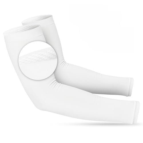 Women’s Cooling Arm Sleeves (1 Pair: White / One Size)