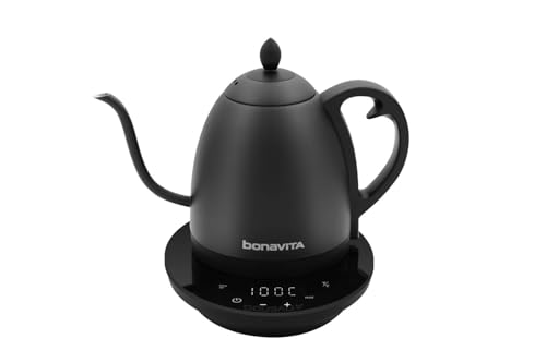 Cosmopolitan 1.0L Gooseneck Electric Kettle (Matte Black)