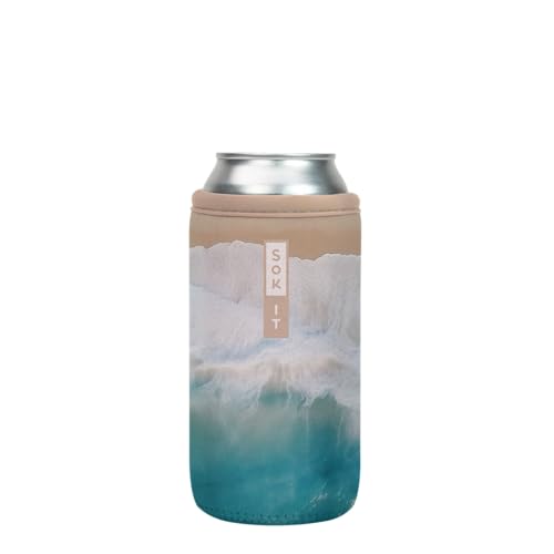 CanSok Sleeve for Beer & Soda Insulated Neoprene Cover (Ay, Bay Bay! / 16oz Can Sleeve)