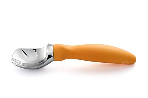Heavy Duty Metal Ice Cream Scoop with Soft Grip Handle