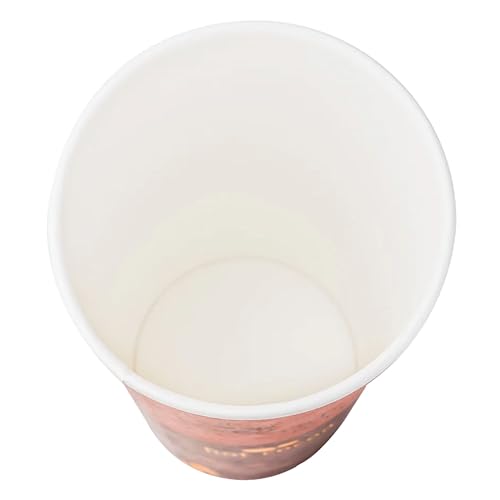 24 oz Paper Hot Coffee Cups [500 ct] Disposable (24 OZ / Café Theme)
