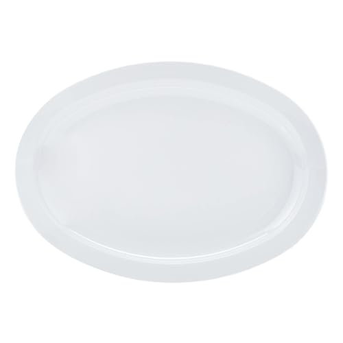 Melamine Oval Serving Platter for Restaurants and Home (6 Count)