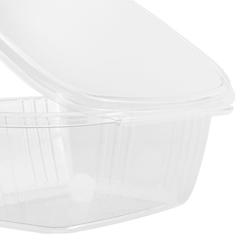 200 Count Clear PET Hinged Deli Take Out Containers