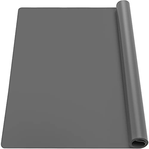 27.6x19.5in 2mm Silicone Mats for Kitchen Counter (Gray / 27.6"L x 19.5"W)