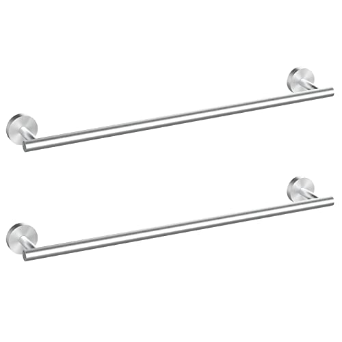 2 Pieces Brushed Nickel Bathroom Towel Bar (Brushed Nickel / 24inch)