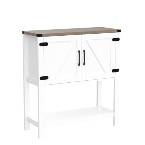 Console Table Coffee Bar Sofa Cabinet (White)
