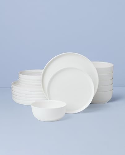 Modern White Porcelain 18 (18-Piece Dinnerware Set)