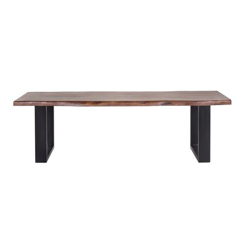 55" L Solid Wood Live Edge Dining Bench