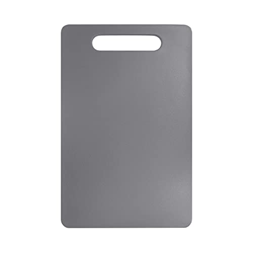 Plastic Utility Cutting Board with Handles (Gray)