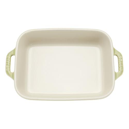 Ceramic 3 pc Rectangular Baking Dish Set (3-pc / Macaron Pastel Green)