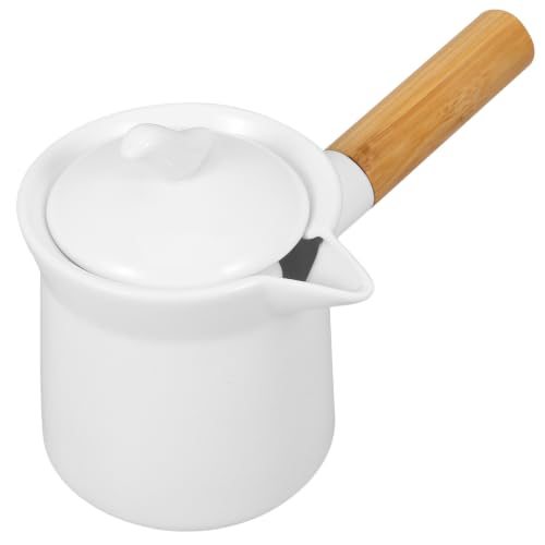 Enamel Milk Pot 350ml Mini Butter Warmer Non