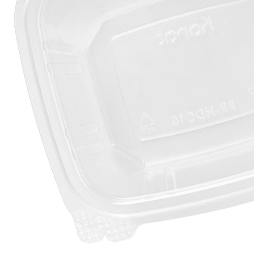 PET Hinged Deli Containers with Lids (200 Count)