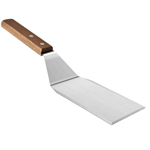 Stainless Steel Spatula Turner for Cast Iron Skillet (Silver)