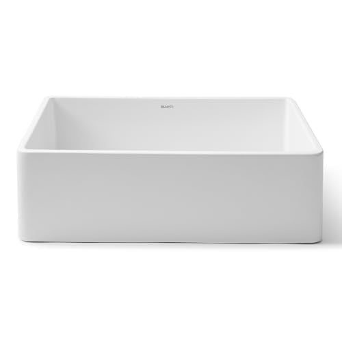 33x20 in White Reversible Fireclay Farmhouse Sink (33 Inch - Single Bowl)