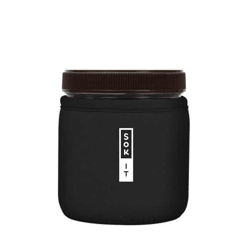 IceCreamSok Insulated Neoprene Cover (Black / Fits Talenti 16oz Pints)