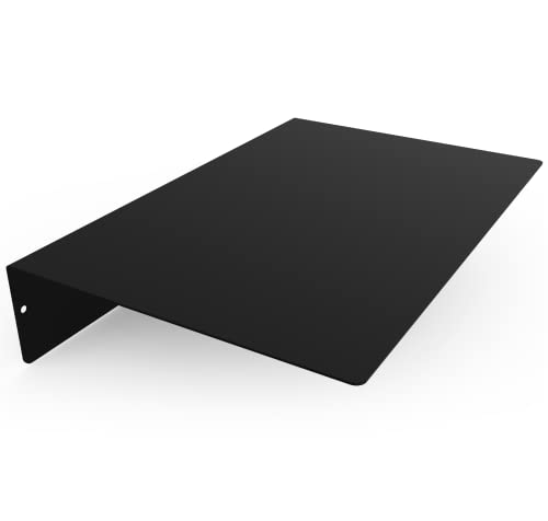 Made in USA Linear Floating Shelf (12-inch X 8-inch Powder Coated Matte Black)