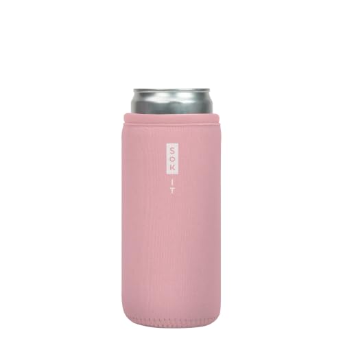 CanSok Sleeve for Beer & Soda Insulated Neoprene Cover (Millennial Pink / 12oz Slim Can Sleeve)