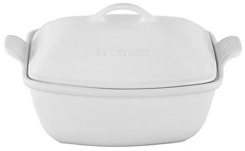 Heritage Stoneware Deep Baker with Lid (White)