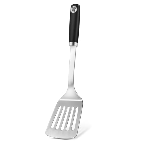 Stainless Steel Spatula (1PC -Slotted Silicone Spatula)