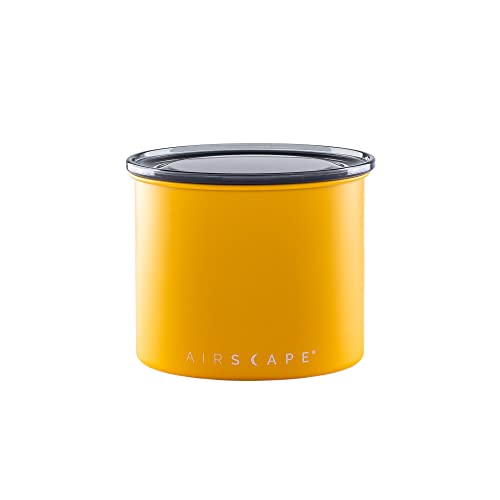 Airscape Stainless Steel Coffee Canister (Matte Yellow / Small)