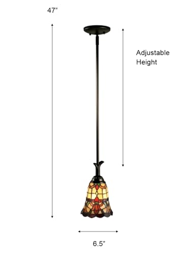 TH70101 Freeport Mini Pendant Light (47" Height / Red)