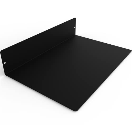 Made in USA Linear Floating Shelf (12-inch X 8-inch Powder Coated Matte Black)