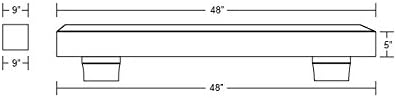 MANTELSDIRECT Breckenridge 48” Fireplace Mantel Shelf with Corbels – Rustic Floating Mantel Shelf for Over Fireplace – Chestnut - Wood Shelf for Wall – Pine Box Construction