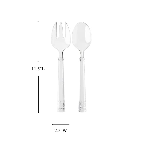Isabella Acrylic Salad Server Set