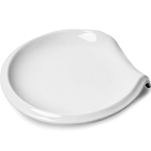 HOMBENE Spoon Rest (4.5 Inch / White Round)