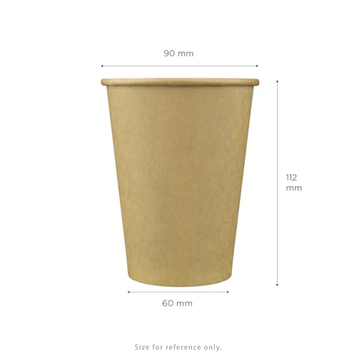 10oz Kraft Paper Coffee Cups [1 (12 OZ / Kraft)