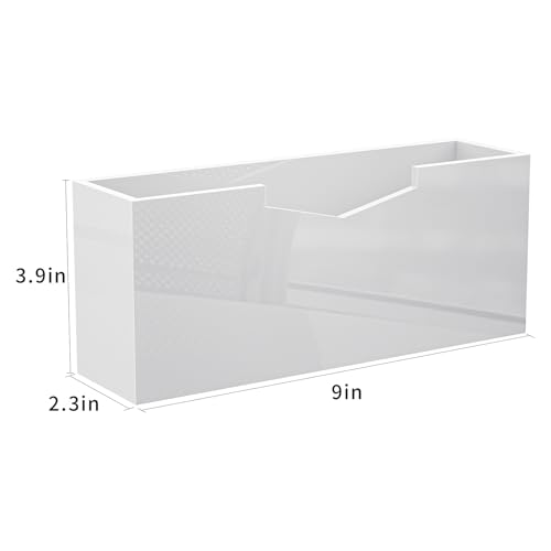 White Acrylic Guest Towel & Napkin Holder (White / 2)