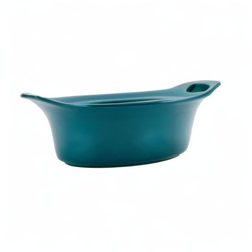 Solid Glaze Ceramics Casserole Bakeware (Teal)