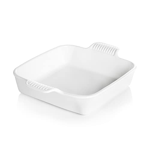 Sweejar Ceramic Baking Dish (White / Square 8IN)