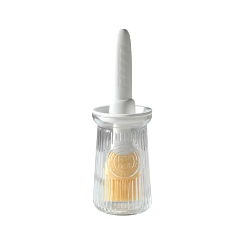Oil Dispenser with Brush (1 Pack / White)