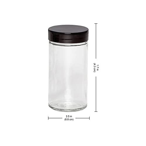 5244227 Empty Jars With Black Cap
