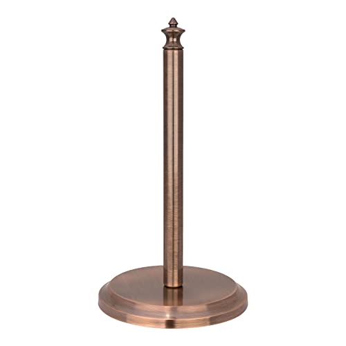 Paper Towel Holder Stand for Kitchen Countertop & Dining Room Table (Antique Copper / Classical)