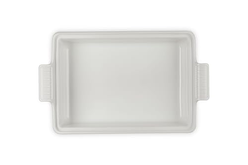 Stoneware Heritage Covered Rectangular Casserole (White)