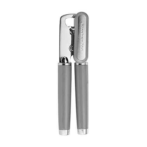 Classic Multifunction Can Opener and Bottle Opener Easy to Use (Gray / 8.34-Inch)