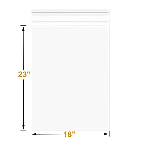 30Pcs 18"x23" Thick 3Mil Large Clear Reclosable Zip Seal Lock Plastic Bags (30 Count)