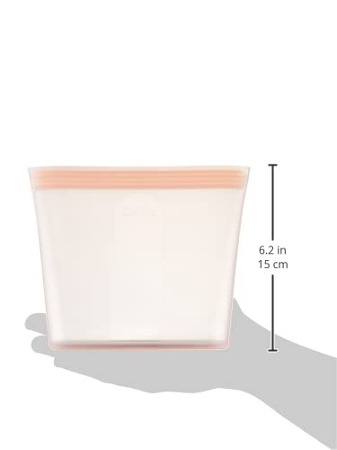 Reusable Food Storage Bags (Peach / 3 Bag Set)