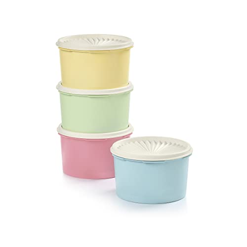 Heritage 8 Piece Pastel Canister Set (4 Small Canister Set - Heritage Multicolor)